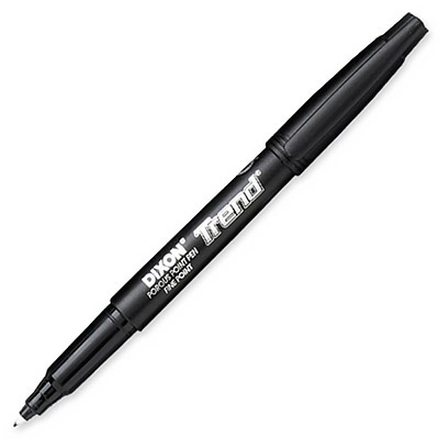Dixon Trend Porous Point Pen, Fine Point Fiber Tip (Black) (Single)